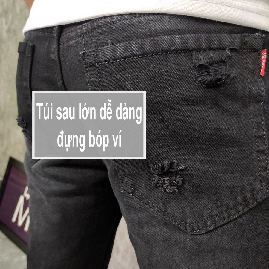 Quần short jean nam TS417 vải chất đẹp không phai màu đẹp Tronshop