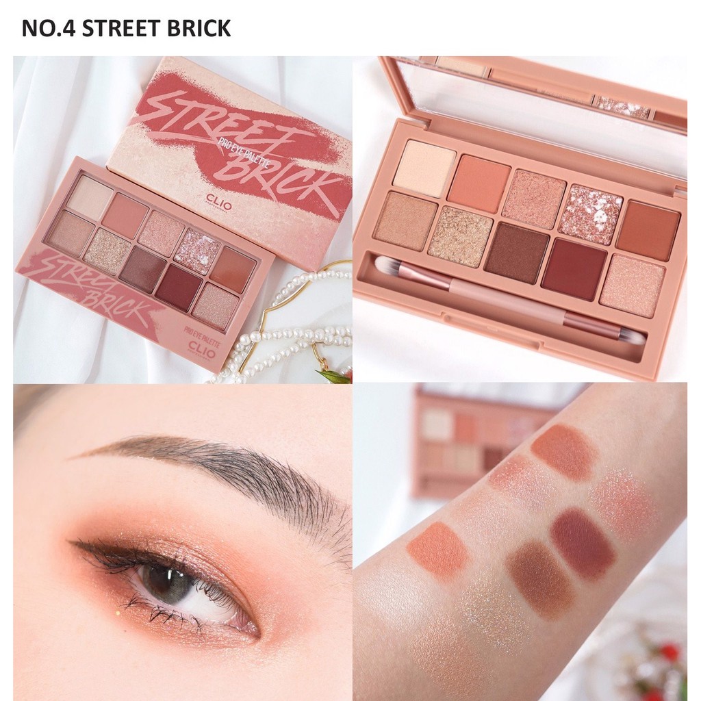 Bảng phấn mắt Clio Pro Eye Palette full 9 màu, với 10 mắt lì nhũ xinh, bám màu siêu tốt - HONGS BEAUTY | BigBuy360 - bigbuy360.vn