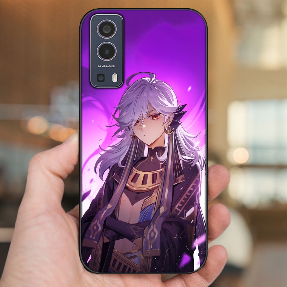 Ốp lưng Vivo Y72 5G viền đen in hình Cyno Genshin Impact