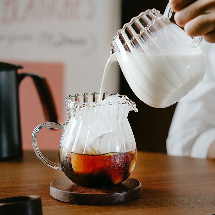 Bình Nước Thủy Tinh Chịu Nhiệt Có Tay Cầm Dung Tích 300 / 550ml