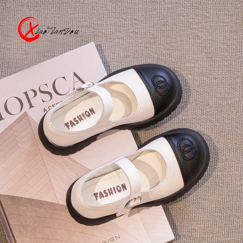 Giày búp bê da đế mềm kiểu công chúa xinh xắn cho bé gái