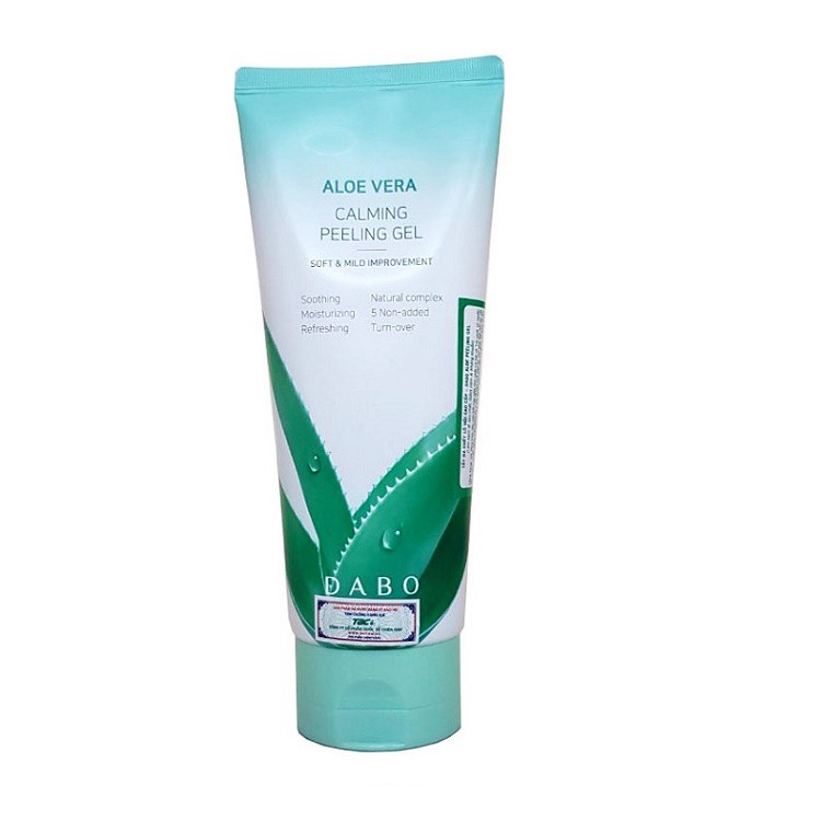 Tẩy tế bào chết trắng da Lô hội Dabo Calming Feeling Gel 180ml
