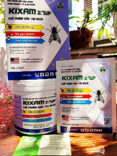 1 gói Thuốc diệt ruồi Kixam2.7wp cao cấp sx Mỹ
