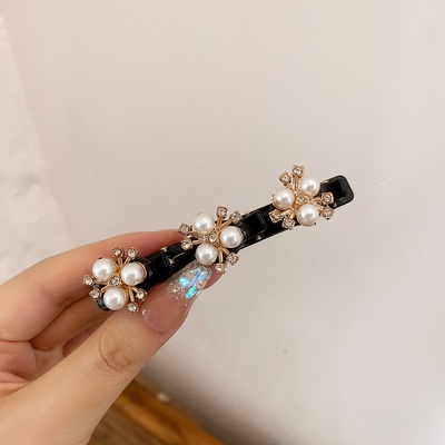 Kẹp Tóc Hai Lớp Kiểu Bện Phong Cách Hàn Quốc Mới 2022