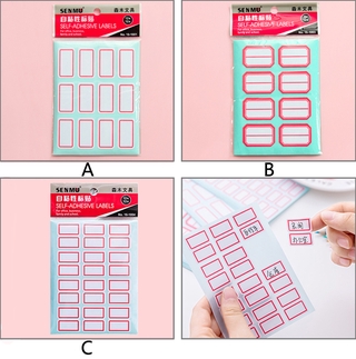 [Hot Sale]12 Pcs Simple Commodity Classification Self-adhesive Sticker Creative Student Book Sticker