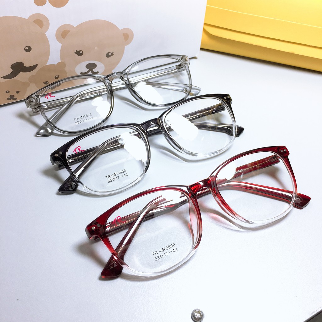 [Mã SKAMCLU7 giảm 10% cho đơn từ 0Đ] Gọng kính bầu 5806 nhiều màu sắc nhận cắt cận viễn loạn