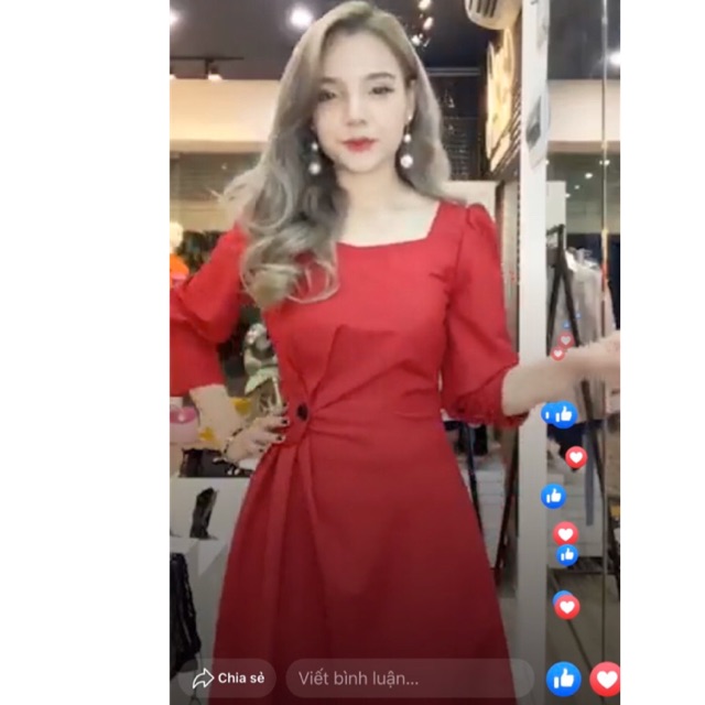 Đầm xếp ly eo bigsize 60-87kg (2size)