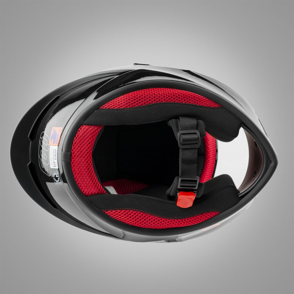 Nón bảo hiểm Fullface EGO E7 V3 đen tem cam
