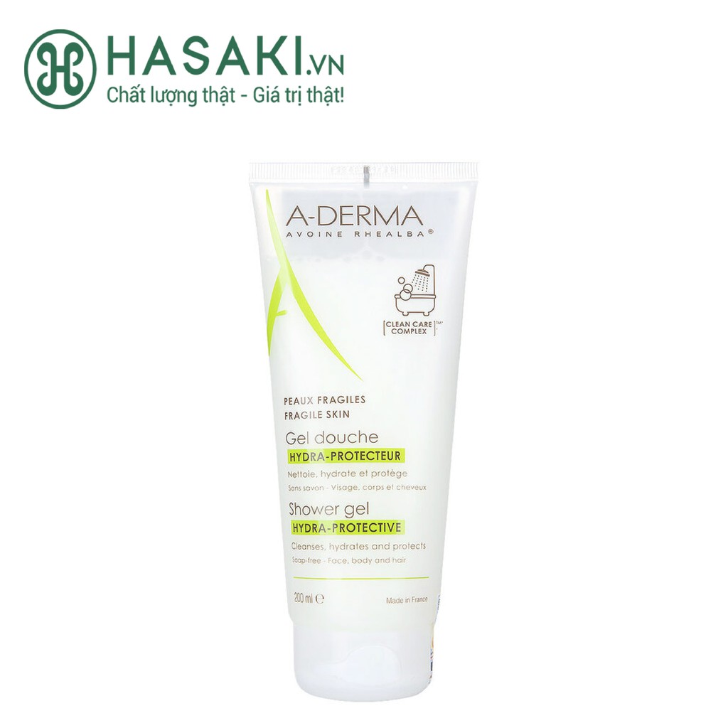 Gel Rửa Mặt & Tắm Gội A-DERMA Dịu Nhẹ Cho Da 200ml