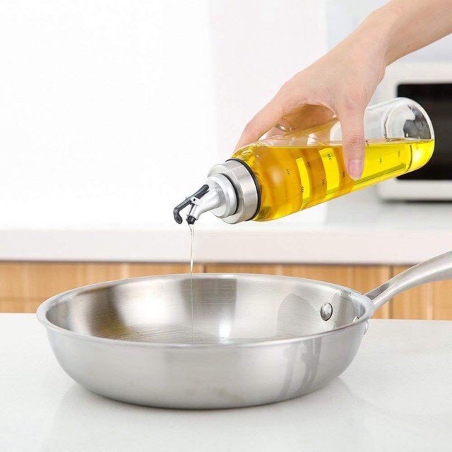 ✅(HÌNH THẬT) Bình Thuỷ Tinh Đựng Dầu ăn, Nước Mắm,... Có Vòi Nhỏ Giọt Hình Bình Sữa Homepower