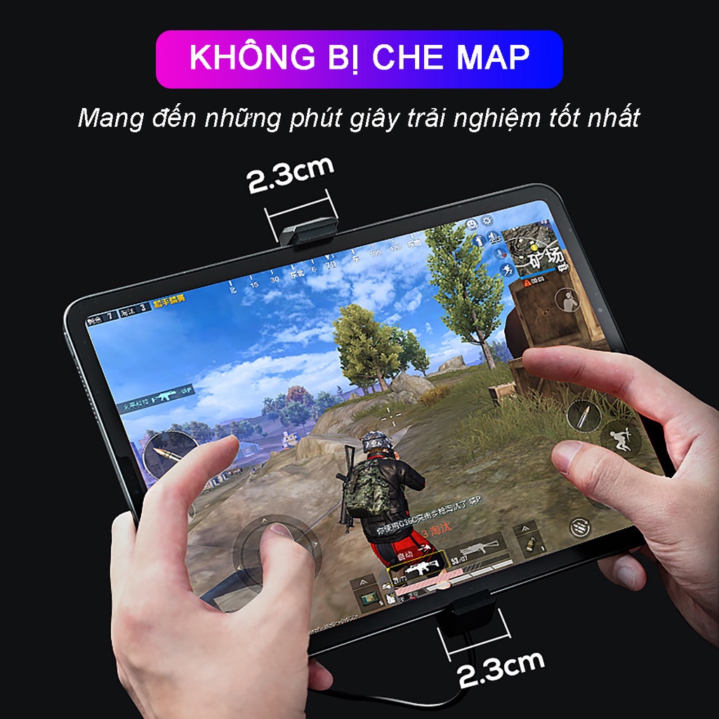 Bộ tản nhiệt cho máy tính bảng MEMO DL05 - lPad thiết kế sò lạnh led rgb gaming màn hình hiển thị nhiệt độ