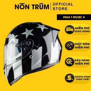 Nón bảo hiểm fullface torc t18 2 kính chính hãng - captain