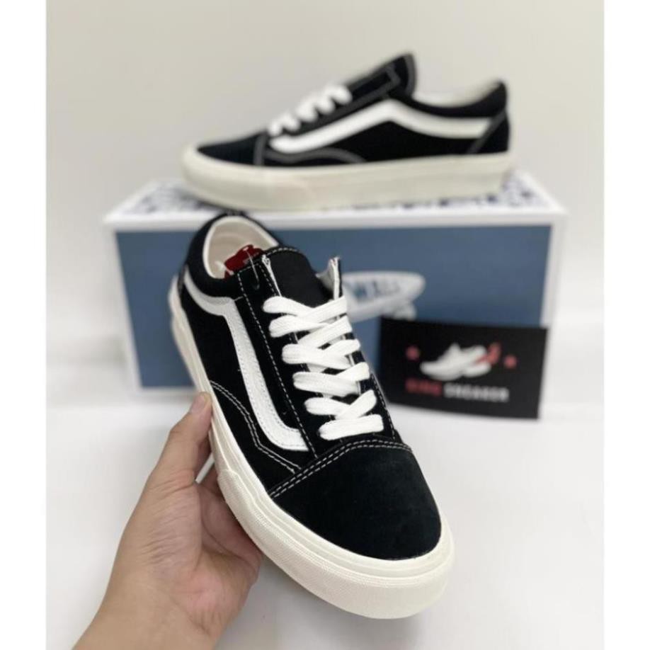 [ 𝐒𝐀𝐋𝐄 ĐẬ𝐌 𝟔.𝟔 ] GIÀY 𝐕𝐀𝐍𝐒 VAULT OLD SKOOL MÀU ĐEN ⚡Full box bill⚡ Giày thể thao nam nữ 2021