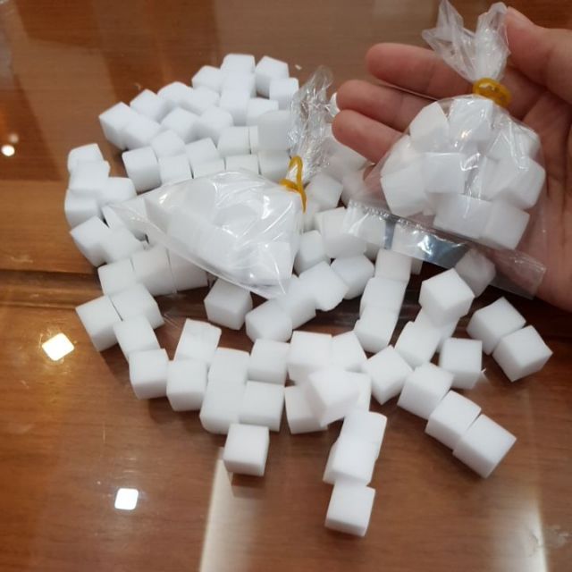 Mút jely mini làm jely cube slime.