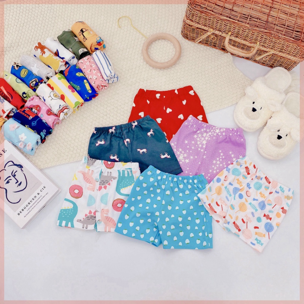 quần chục cho bé LILIKIDS quần đùi ngắn cho bé trai bé gái loại 1 QC06