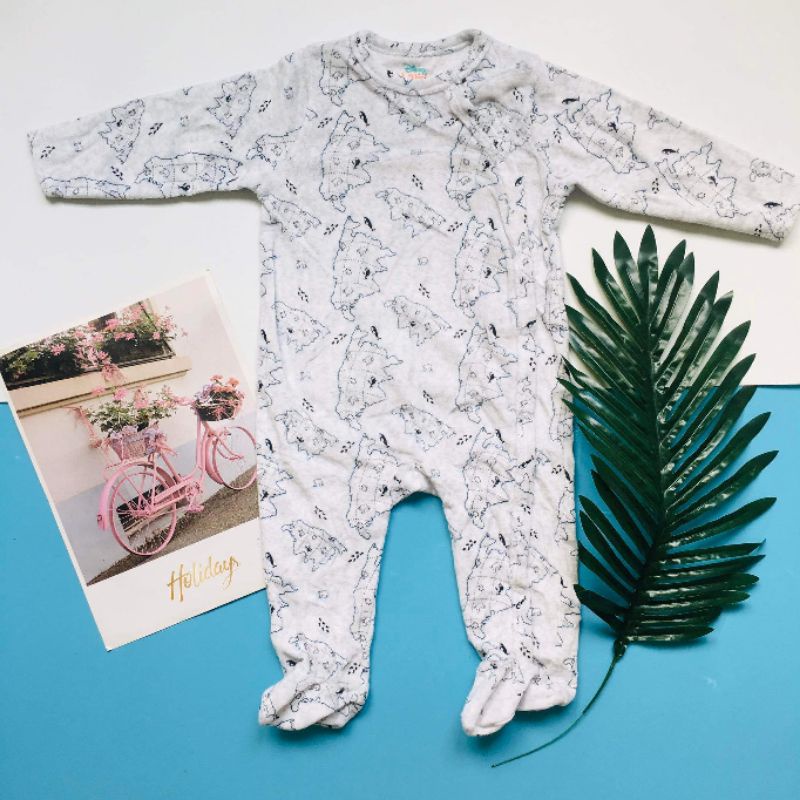 Body nỉ băng lông bé trai bé gái size 6-18m