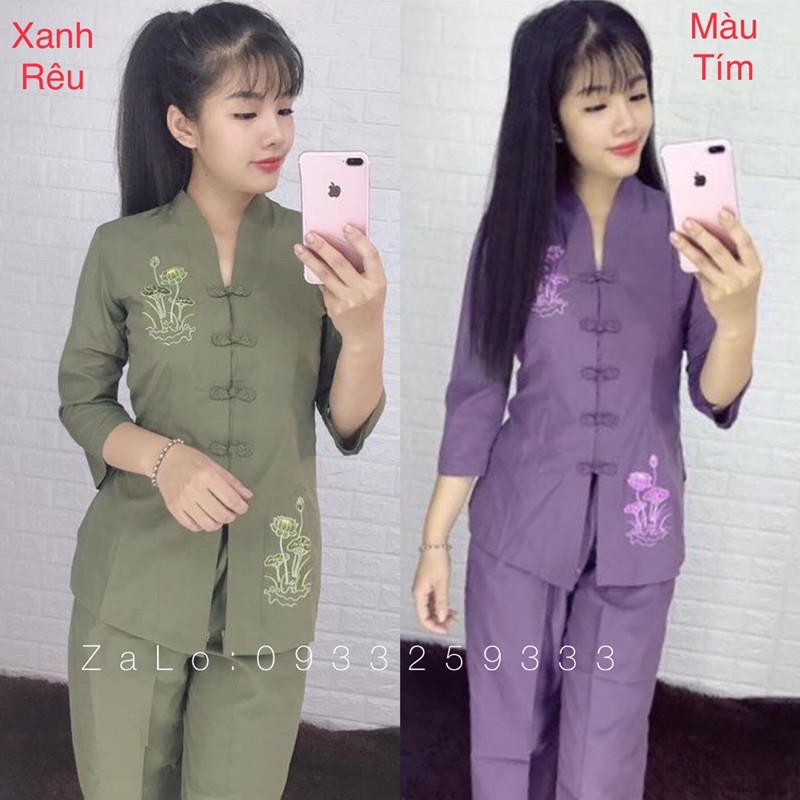 Áo Lam Đi Chùa # Bà Lai Tim Giá Rẻ Bất Ngờ