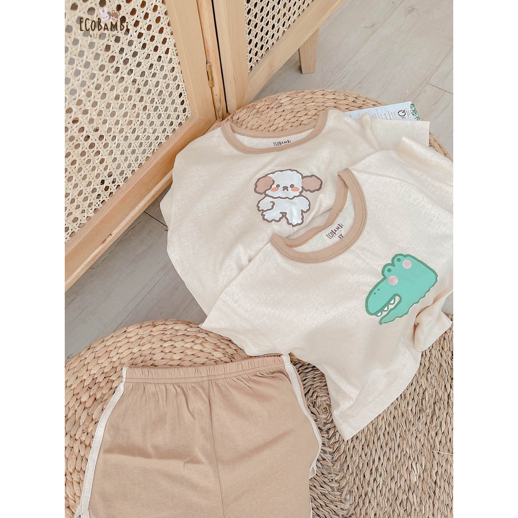 Bộ thun cotton phong cách Hàn Quốc EcobambiWithLove