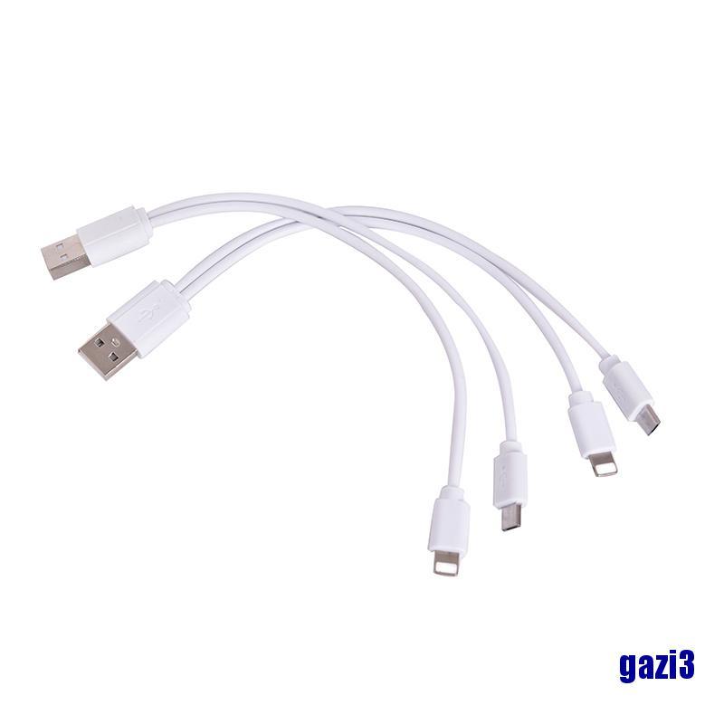 Dây Cáp Sạc Usb 2 Trong 1 Gazi3 Cho Iphone Samsung Sạc Dự Phòng Mp3