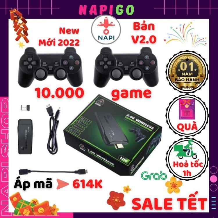 Game Stick 4k HDMI điện tử 4 nút máy chơi game cầm tay không dây