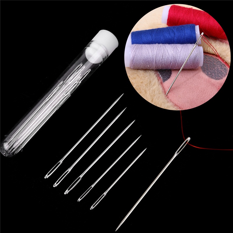 Set 25 kim khâu BEADIA kèm ống đựng bằng nhựa dùng làm trang sức DIY