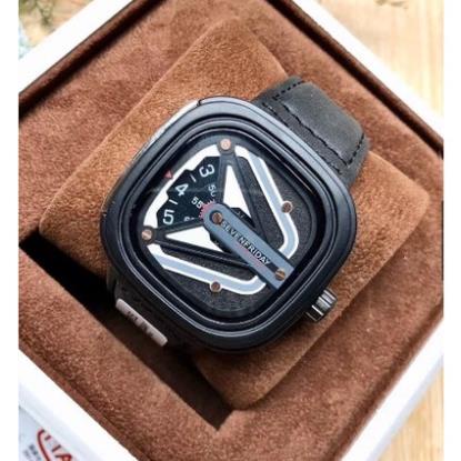 Đồng hồ nam SEVENFRIDAY chính hãng đẹp cao cấp, đồng hồ nam dây da mặt vuông sang trọng lịch lãm, BH 24 tháng mã A18 | BigBuy360 - bigbuy360.vn