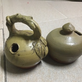 Bình đựng vôi-sản phẩm gốm phù lãng