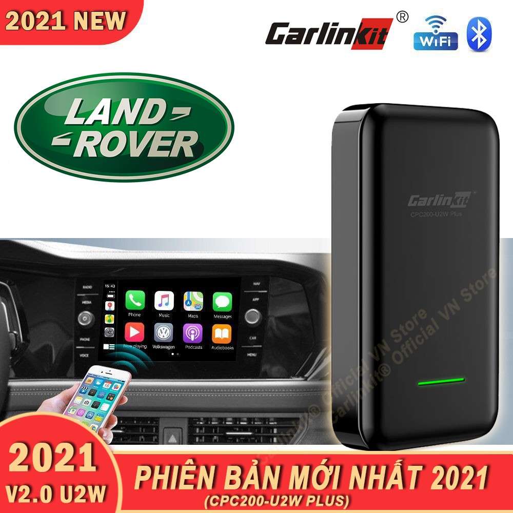Land Rover - Carlinkit 3.0 U2W Plus (2021 NEW) -Bộ Adapter chuyển đổi Apple Carplay có dây sang Apple Carplay không dây