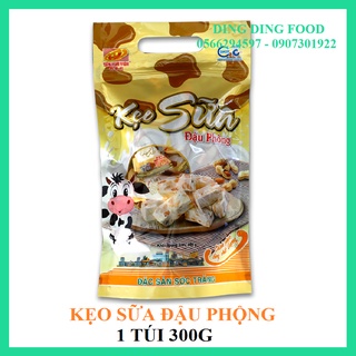 Kẹo Sữa Đậu Phộng Tân Huê Viên [ 1 TÚI 300G ] , Kẹo Lạc Kẹo Đậu Phộng Sữa - DING DING FOOD