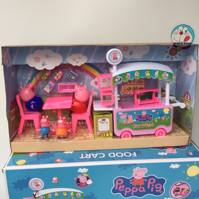 Xe đẩy bán đồ ăn nhanh của gia đình peppa pig