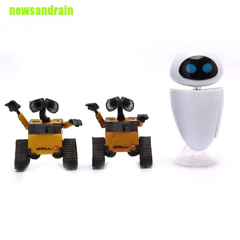 Mô Hình Đồ Chơi Nhân Vật Wall-E Robot Wall E & Eve Bằng Pvc