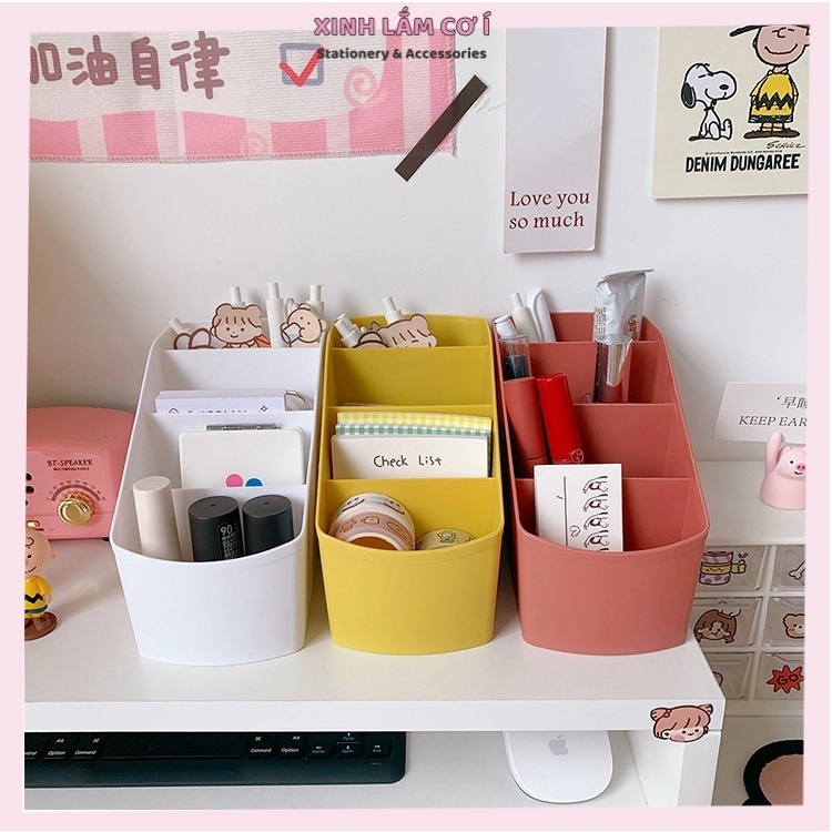 Hộp đựng đồ, hộp lưu trữ đồ dùng phong cách Hàn Quốc siêu xinh