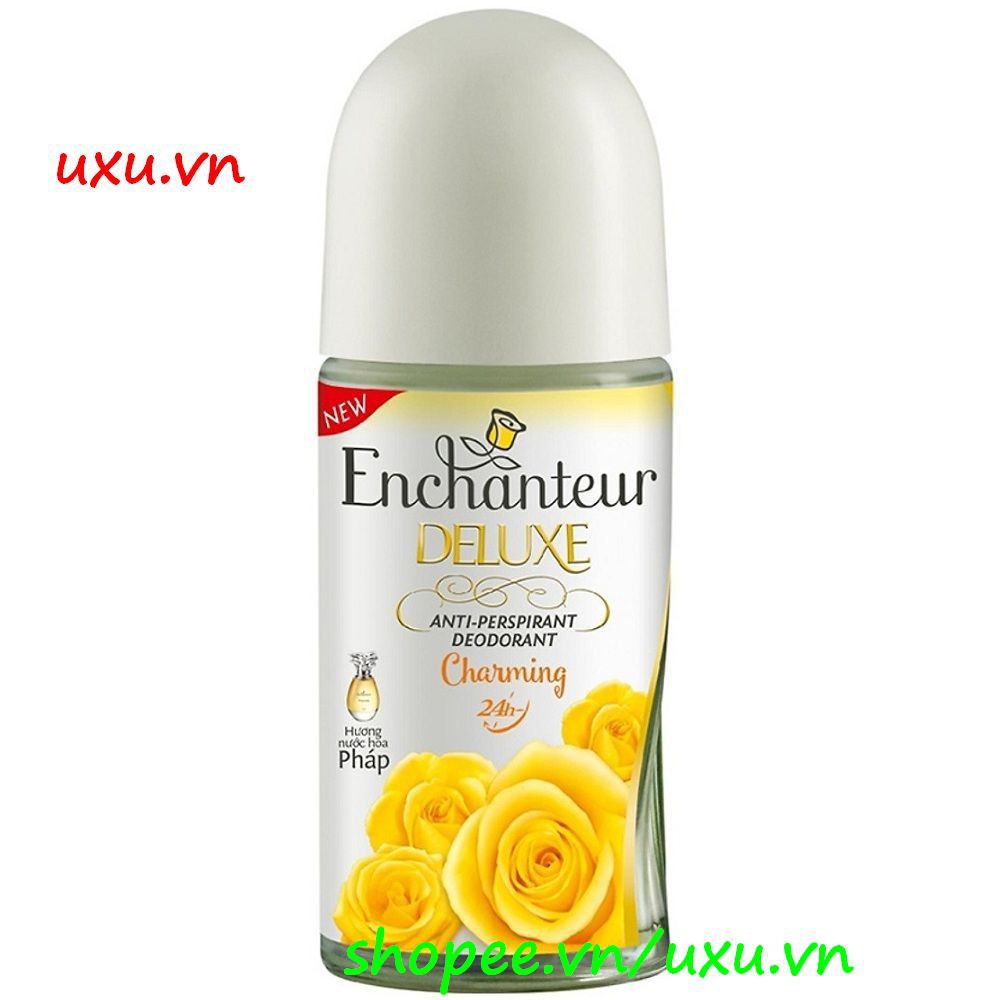 Lăn Khử Mùi Nữ 50Ml Dạng Nước Enchanteur Charming Dưỡng Trắng Vùng Da Dưới Cánh Tay, Với uxu.vn Tất 
