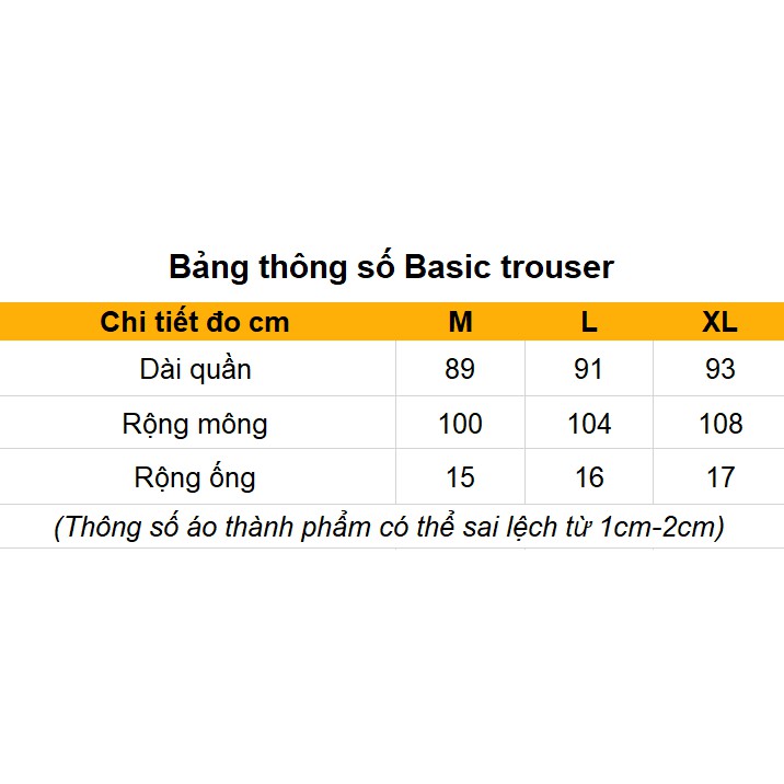 Quần tây nam Basic trousers City Cycle - Quần âu tặng kèm dây xích dáng Unisex ống suông Local Brand