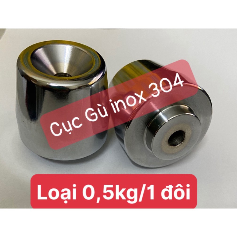 Cục Gù Inox 304 Gắn Tay Lái Xe Máy &lt;Loại Xịn 0,5kg/ 1 đôi&gt; / Cục Gù Đối Trọng Xe Máy!