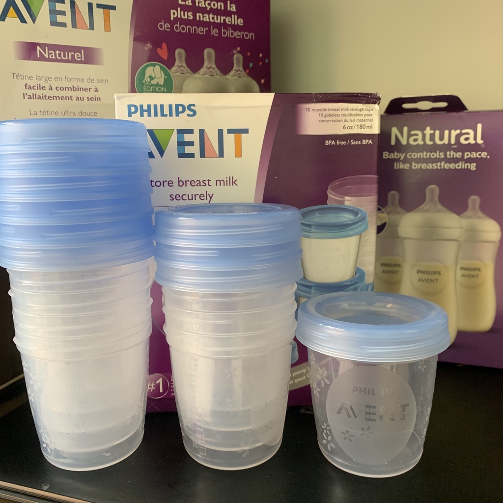 Cốc trữ sữa AVENT 180ml - Hàng chính hãng