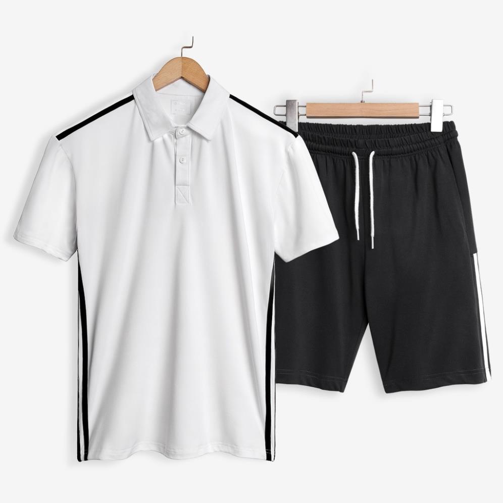 Bộ Thể Thao Nam Polo Cổ Bẻ Cotton Spandex Form Trẻ Trung 5 Màu - ROUGH *