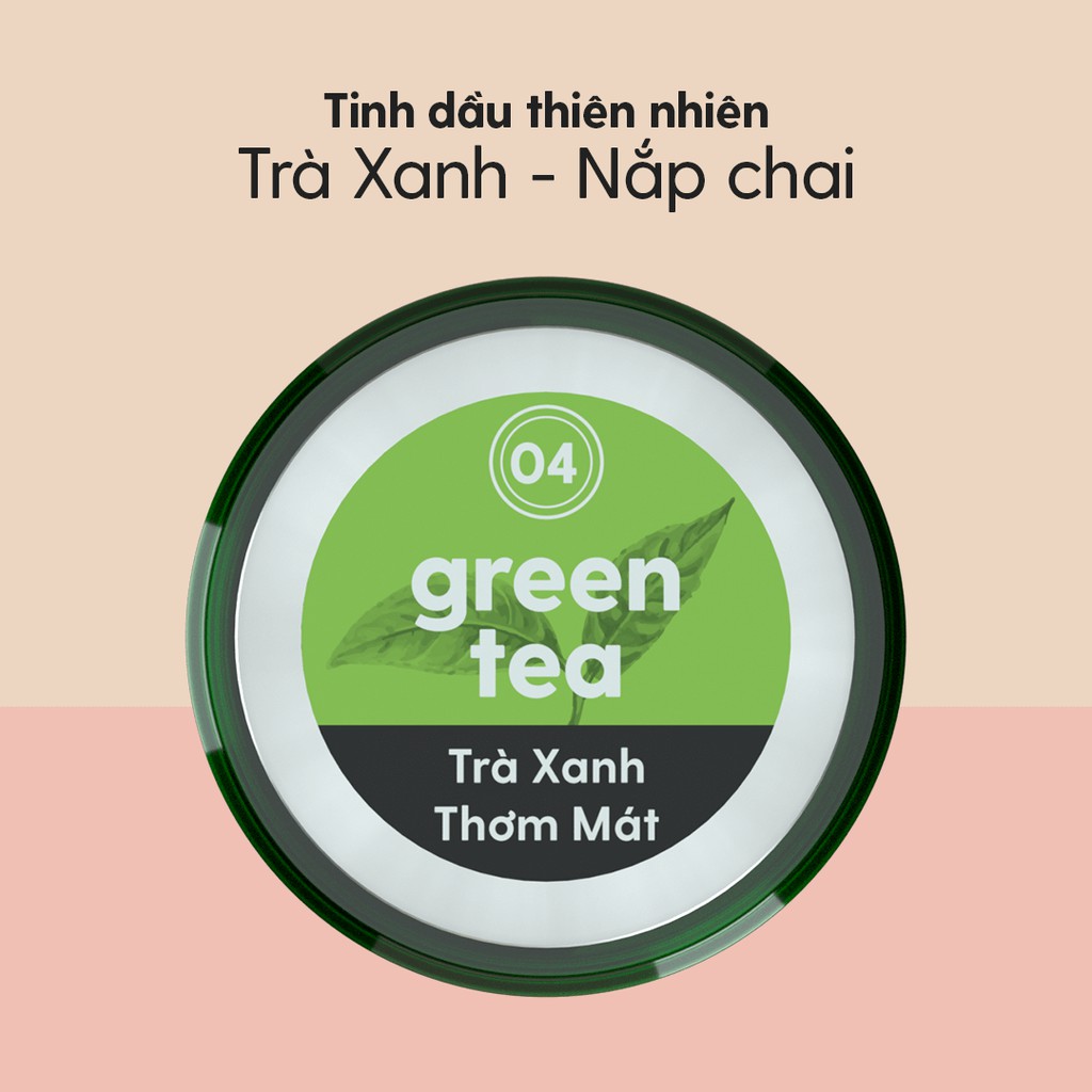 Tinh Dầu Trà Xanh Organic Thiên Nhiên Nguyên Chất Đậm Đặc Xông Thơm Phòng, Làm Nến Thơm HENY GARDEN