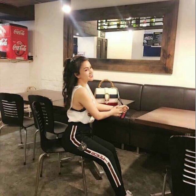 Quần umi chạy sọc