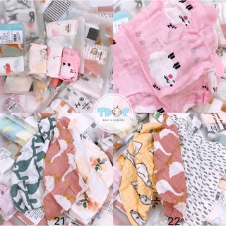 Set 3 khăn mặt sợi tre Muslin tree
