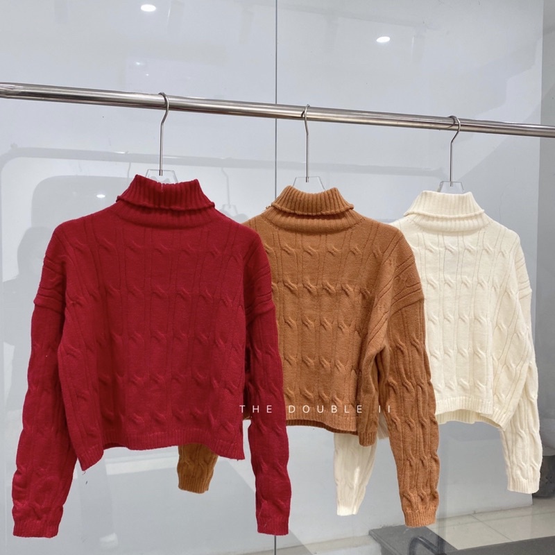 Áo Len Croptop Cao Cổ❤️