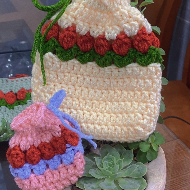 TÚI RÚT LEN HANDMADE NHIỀU SIZE.