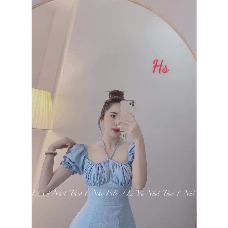 Váy dúm ngực hở lưng HS6