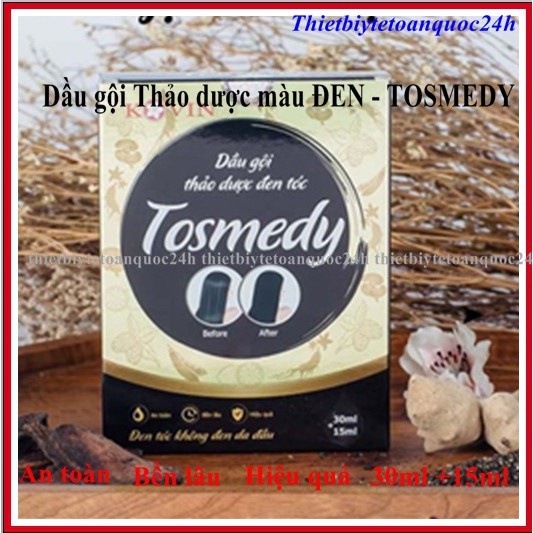 DẦU GỘI THẢO DƯỢC NHUỘM TÓC TOSMEDY MÀU Nâu / Đen / shitishop