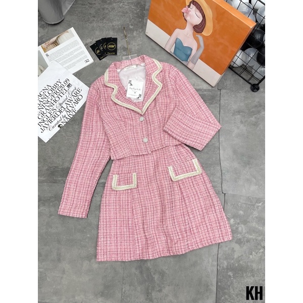 Set dạ viền ngọc