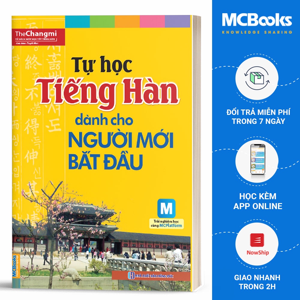  Sách - Tự Học Tiếng Hàn Cho Người Mới Bắt Đầu - Học Kèm App Online