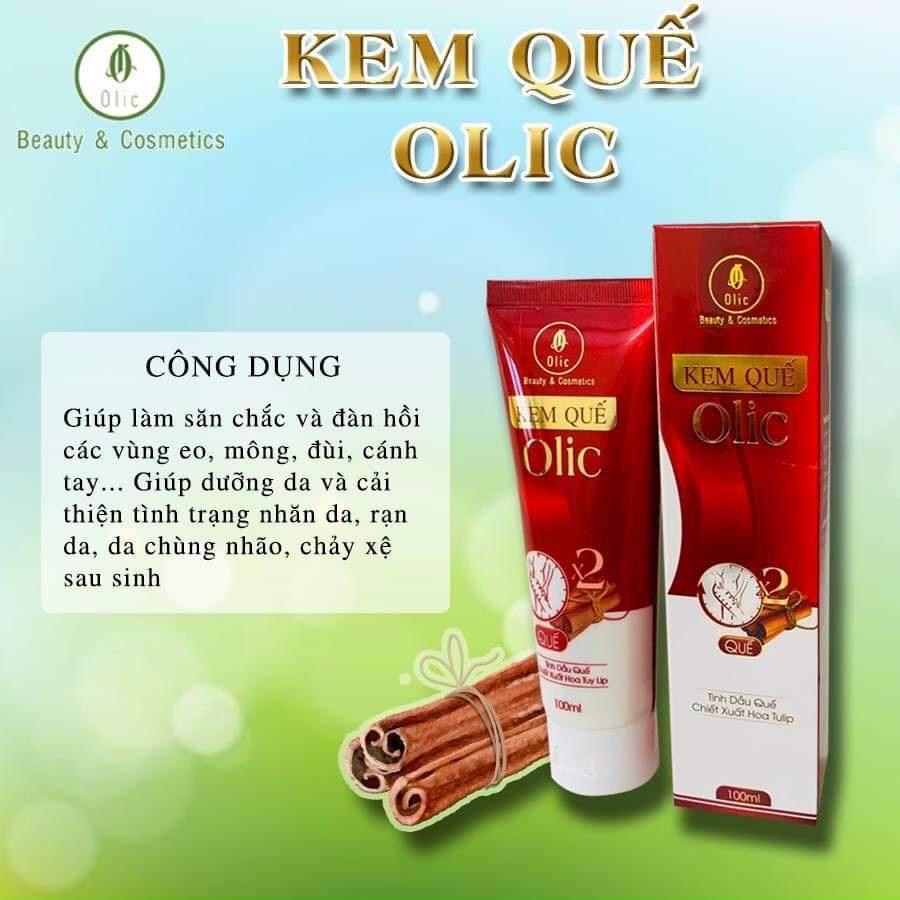 Kem tan mỡ quế olic hàng chính hãng đãnh tan mỡ thừa mông bụng đùi và bắp tay dung tích 100ml