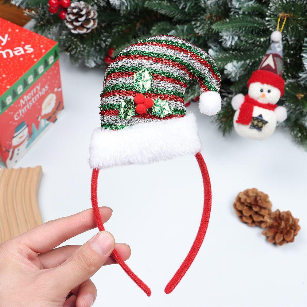 BSUNS Mũ Giáng Sinh Trang Trí Tóc Cho Trẻ Em Và Người Lớn
