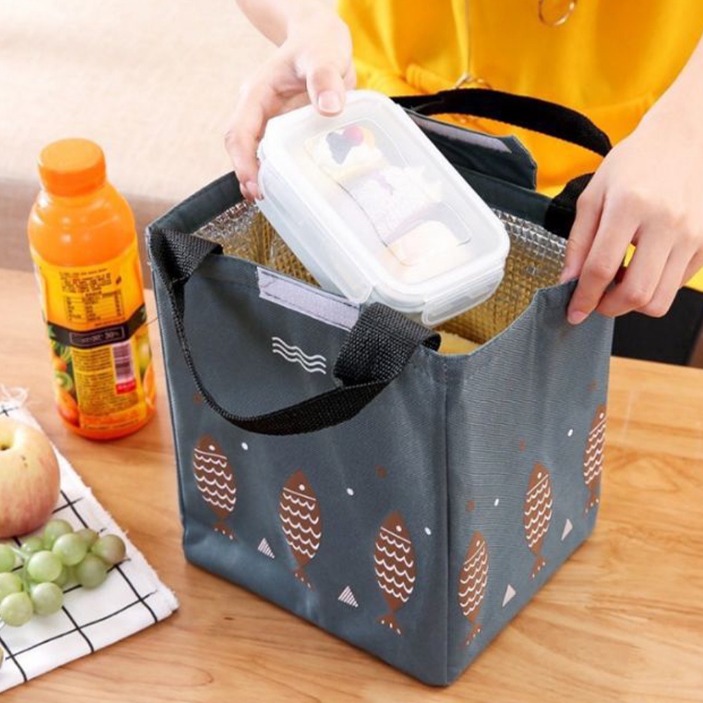 Xả kho thanh lí - Túi Đựng Hộp Cơm Giữ Nhiệt Văn Phòng Hình Cá FANTASTIC - Chống Nước Tốt