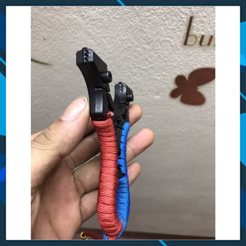 Ná cao su trâu đen văn lục giác + 1 dây 2 lớp  - Ná Cao Su VTA